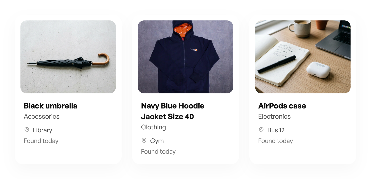 Found items logged